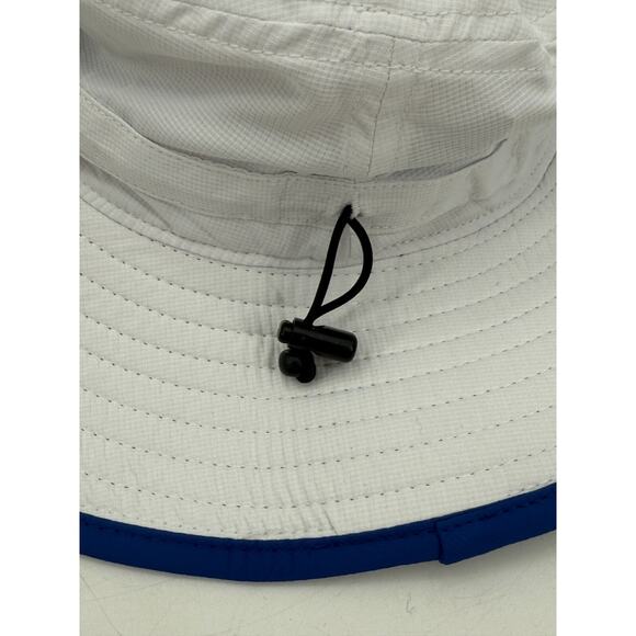 Nascar Boonie Hat 75th Anniversary White Blue One Size Sun Hat Adjustable Tie - Picture 3 of 7
